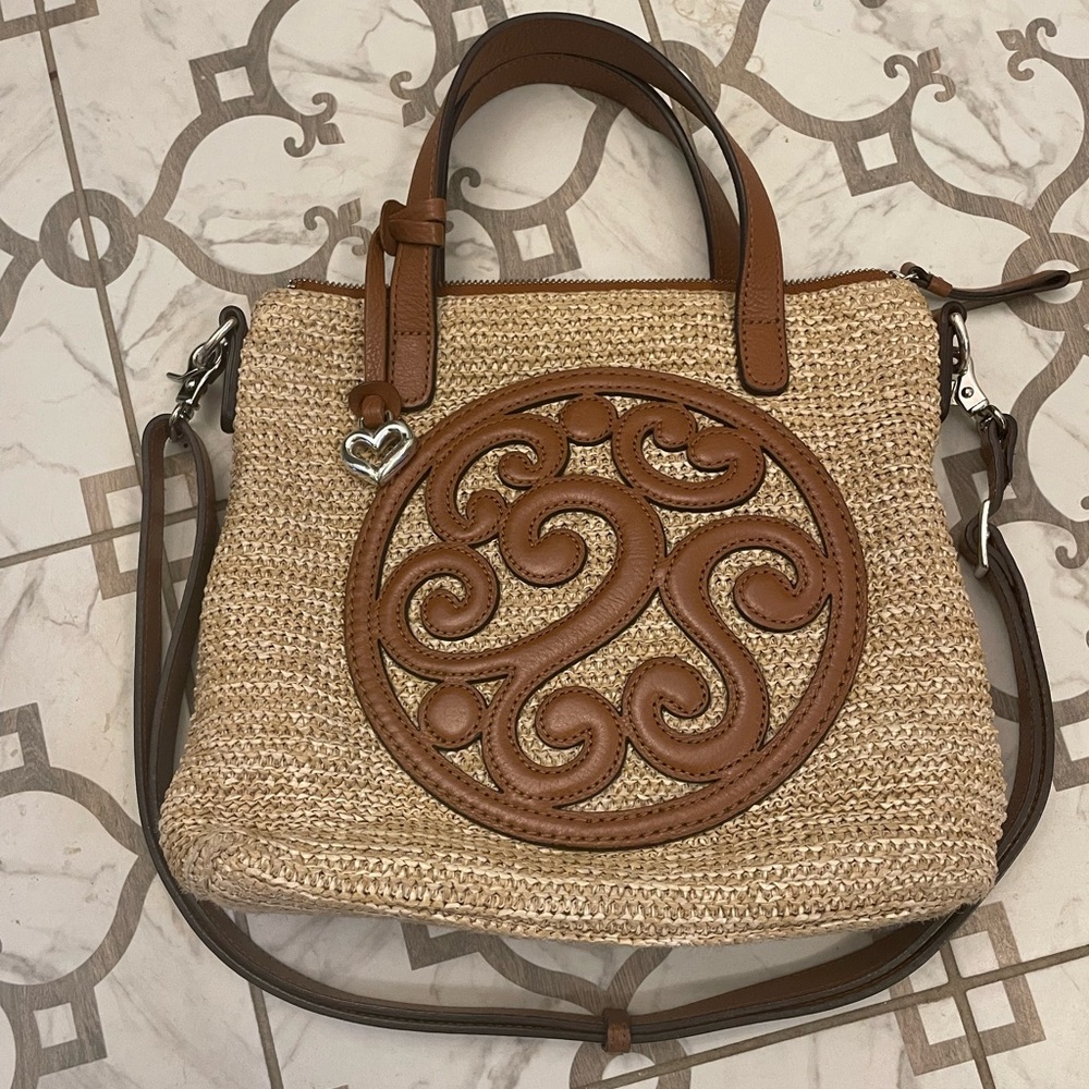 Brighton Brown and Cream Floral Handbag